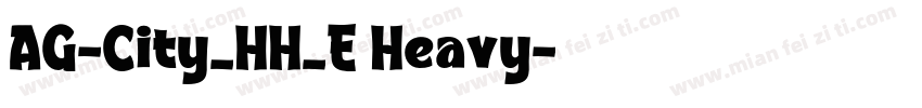 AG-City_HH_E Heavy字体转换